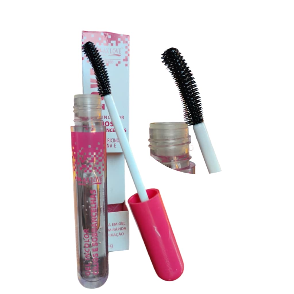 GEL INCOLOR CÍLIOS e SOBRANCELHAS Max Love Rimel Mascara de Cilios com Oleo de Ricino Vitamina E