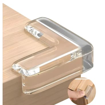 Silicone De Mesa Quina Protetor Para Móveis Quadrado Quarto Cozinha Casa Kit 04 (SA3030)