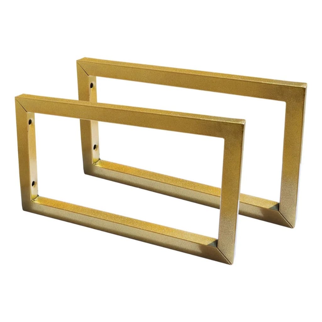 Suporte Estilo Industrial Dourado Para Prateleira 25cm -2uni