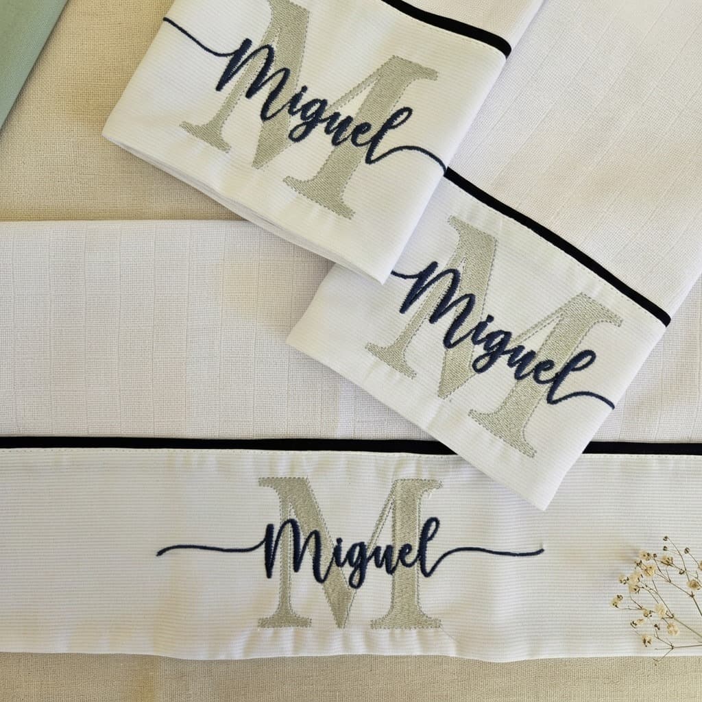 Kit de Fraldas Personalizadas Com Nome do Bebê - Qualidade Premium