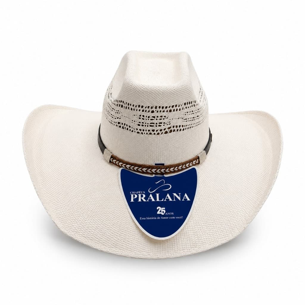 Chapéu Pralana Bangora Farmer Original Aba 10 e 12 Palha Importada Cowgirl Rodeio Barretos Sertanejo