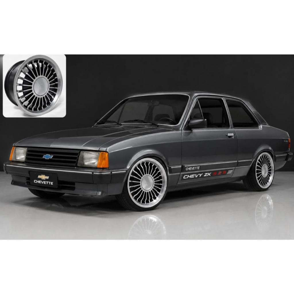 Kit 4 Rodas Aro 17 4x100 Ralinho Chevette Chevy Zk928