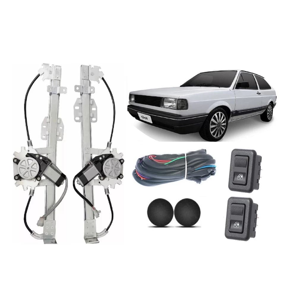 Kit De Vidro Eletrico Gol Quadrado Parati Voyage Saveiro Quadrada Comum
