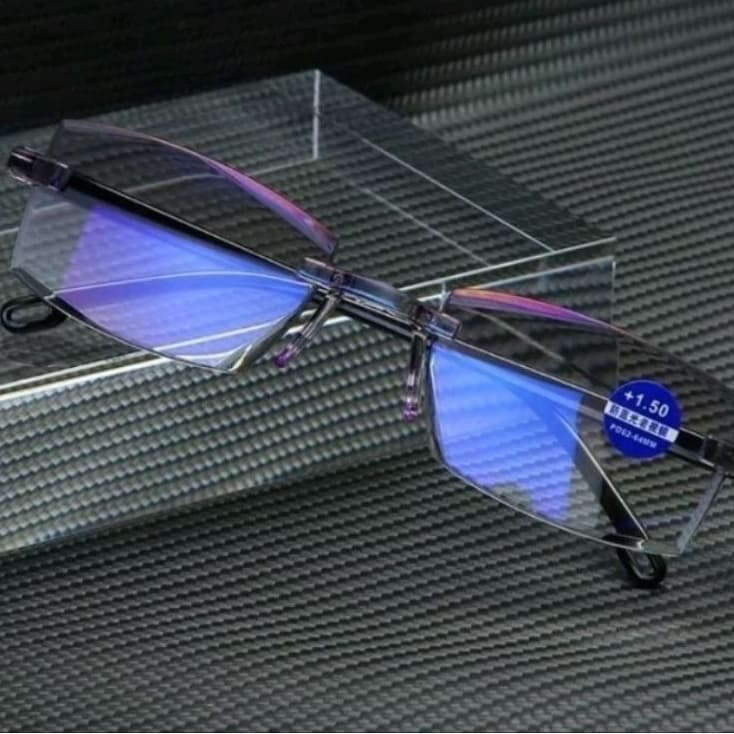 Kit com 2 Óculos Anti Raio Azul Leitura Grau /Descanso/Perto -Computador + Estojo Porta Oculos