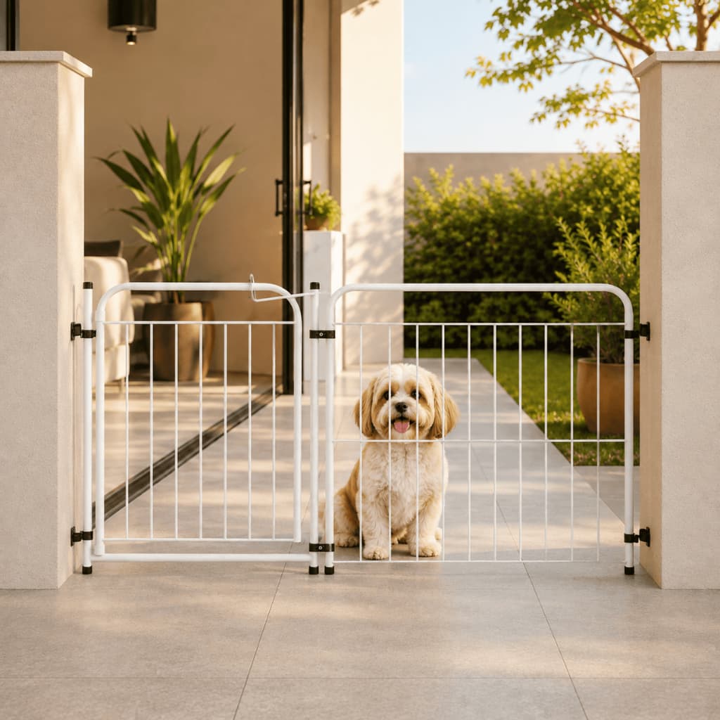 Cercado Pet com Portão 65cm • 2 a 10 Módulos • Grade de Segurança para Cachorro em Aço