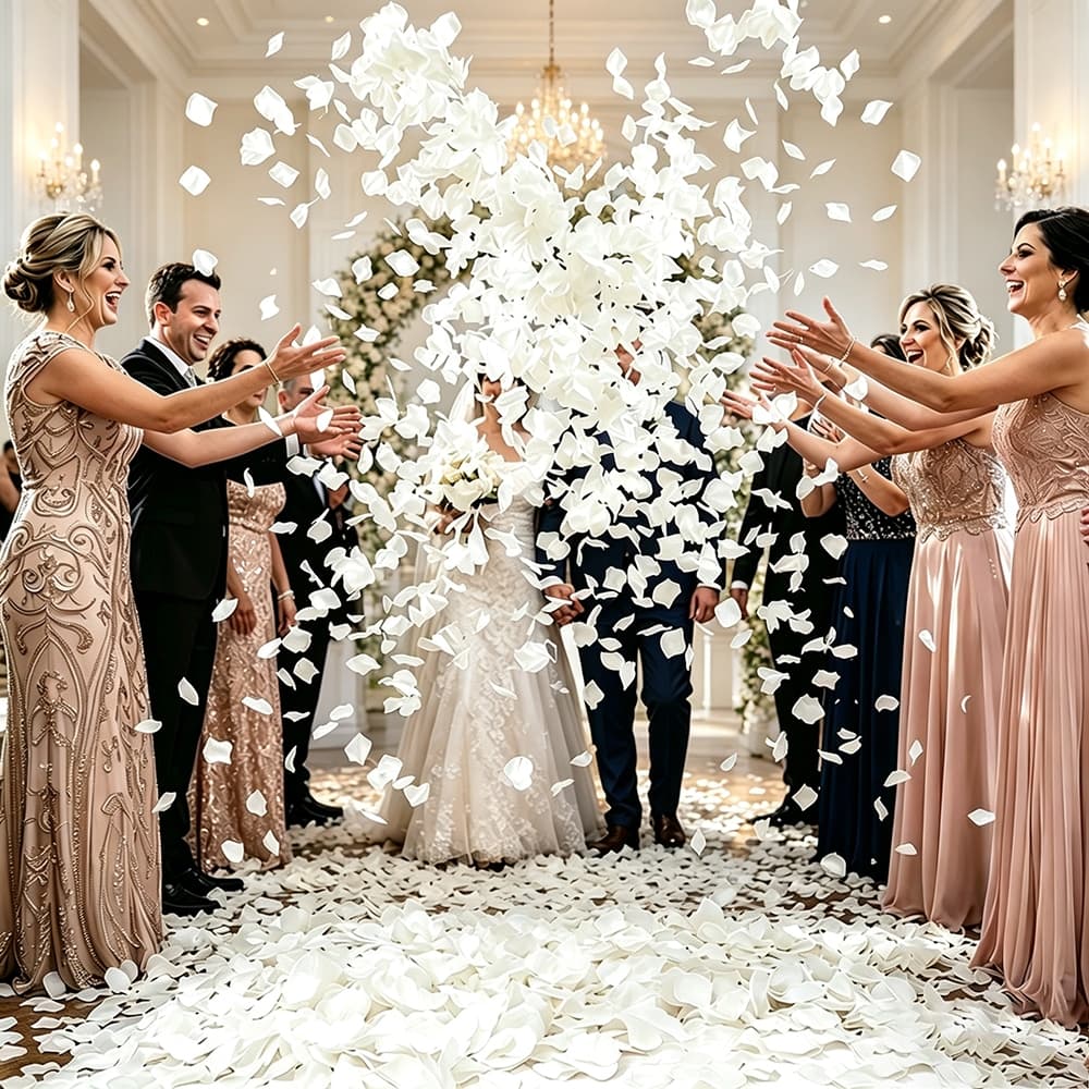 1000 a 4000 Pétalas Brancas de Rosas Artificiais Vermelho Brancas Decoração Casamento Dias dos Namorados