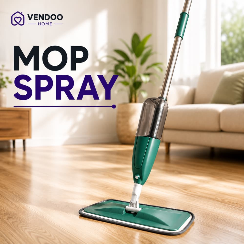 Mop Spray com Reservatório Esfregão Vassoura Mágica Limpeza de Piso Prático com Microfibra