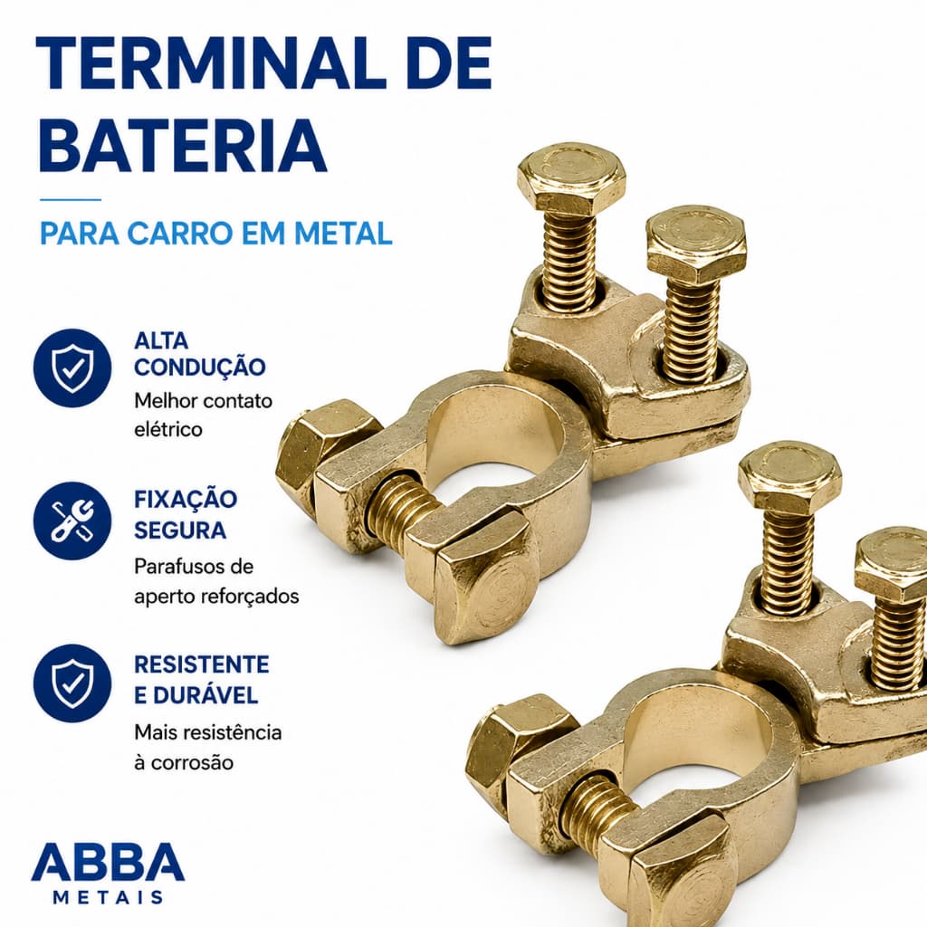 kit Terminal De Bateria Automotivo Para Veículos Par Universal Sapão Sapo