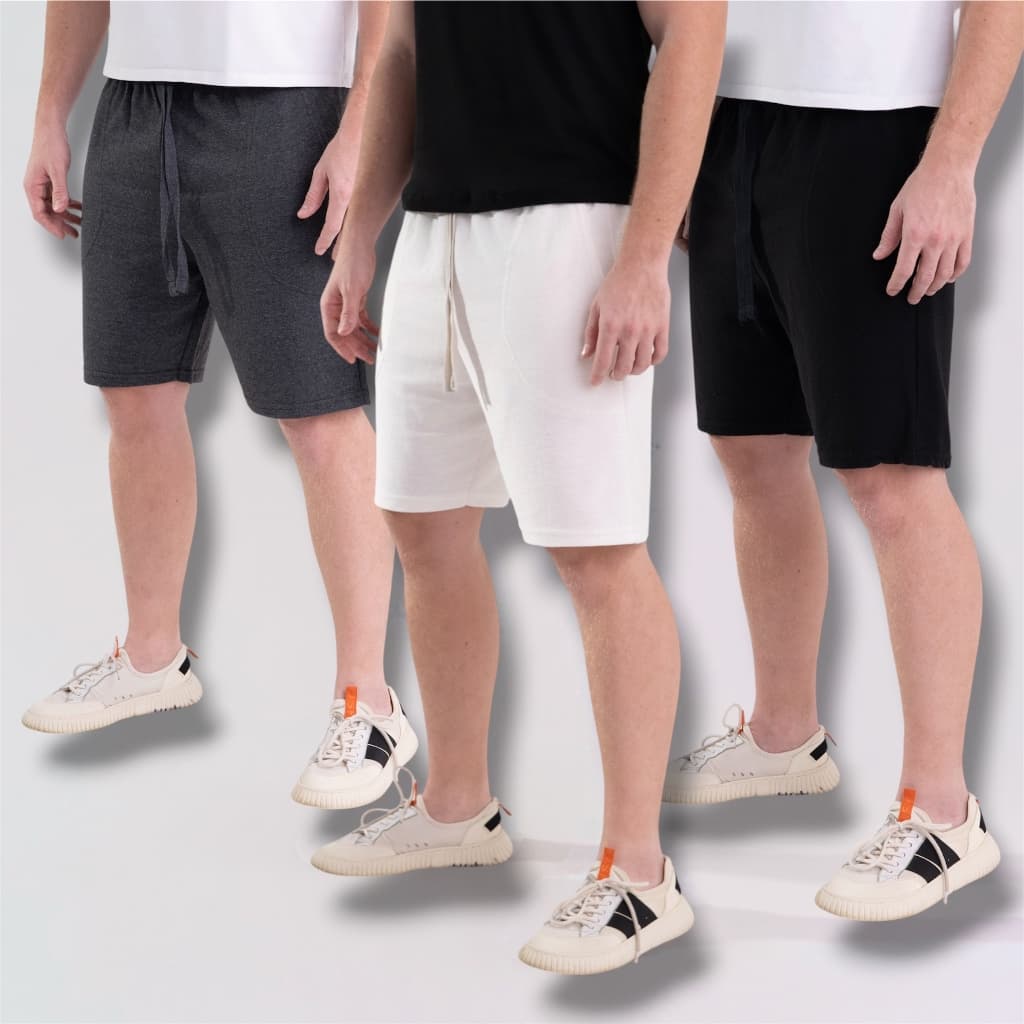 Kit 3 Bermuda Moletom Shorts Moletom Masculino Bermuda Moletom Treino Casual Shorts Moletom Academia