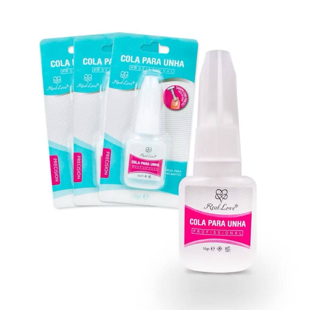 Cola Para Unha Postiça Real Love Professional 10g Cola Unha Falsa Unhas Artificiais