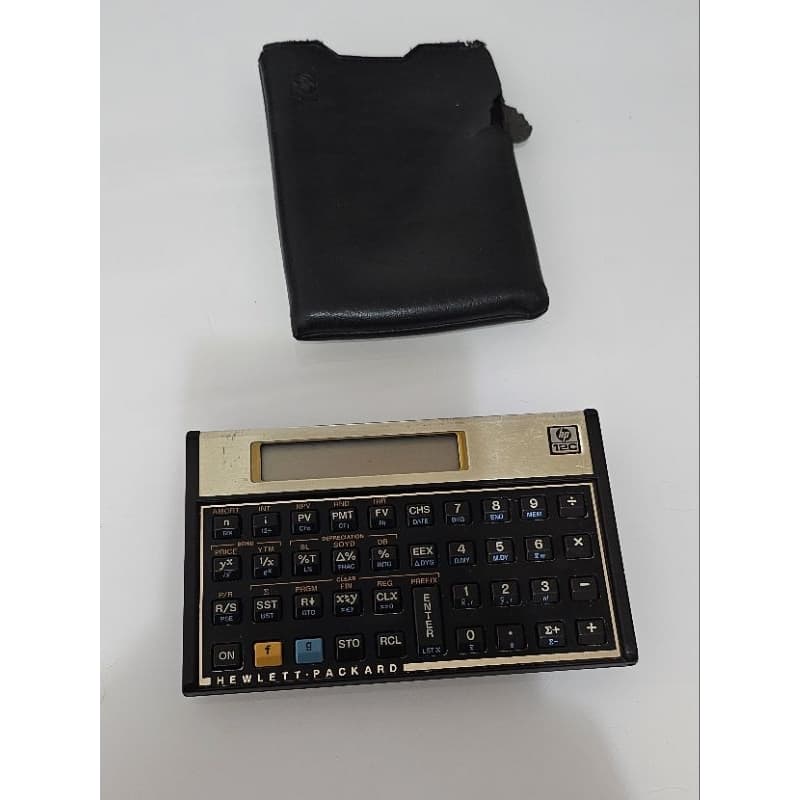 Calculadora Financeira HP 12c - Com Defeito (Não Liga) + Capinha