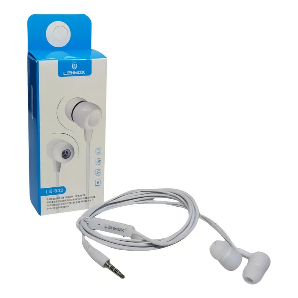 Fone de Ouvido Lehmox LE-832 In-ear com Microfone Branco