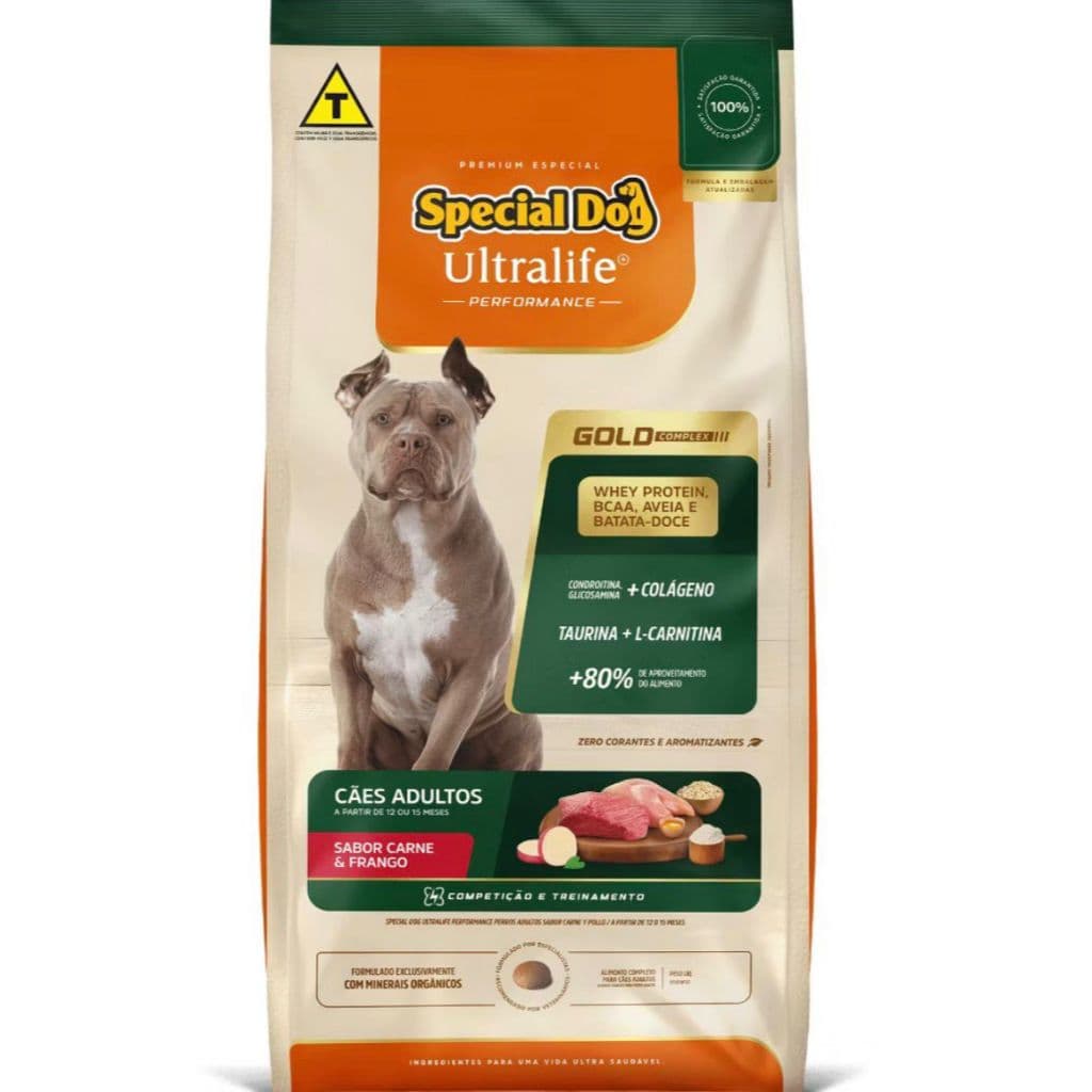 Ração Special Dog Gold Performance 15kg fortalecimento muscular e articulações - Envio Imediato - 15kg