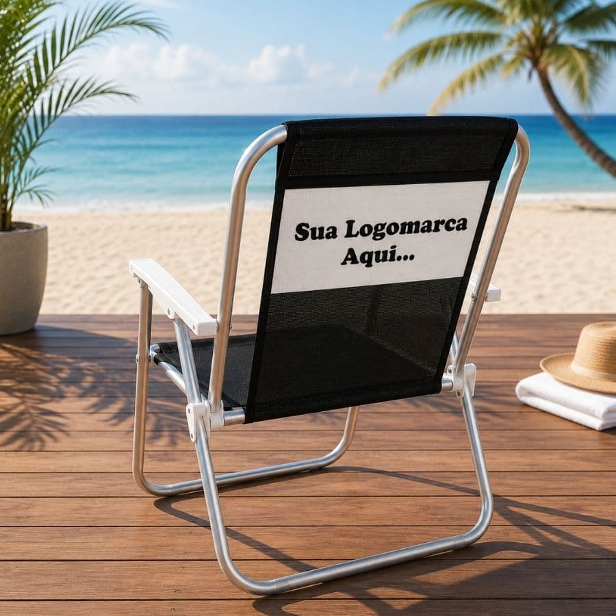 Cadeira De Praia Dobrável 90kg Personalizada Alta Confortável Leve Camping Jardim Pescaria Varanda