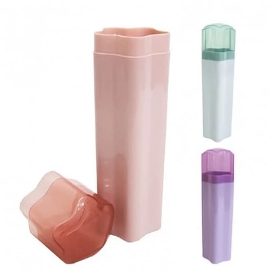 Porta escova de Dentes Viagens Creme Dental Portátil Alça Bolsa Mochila Estojo