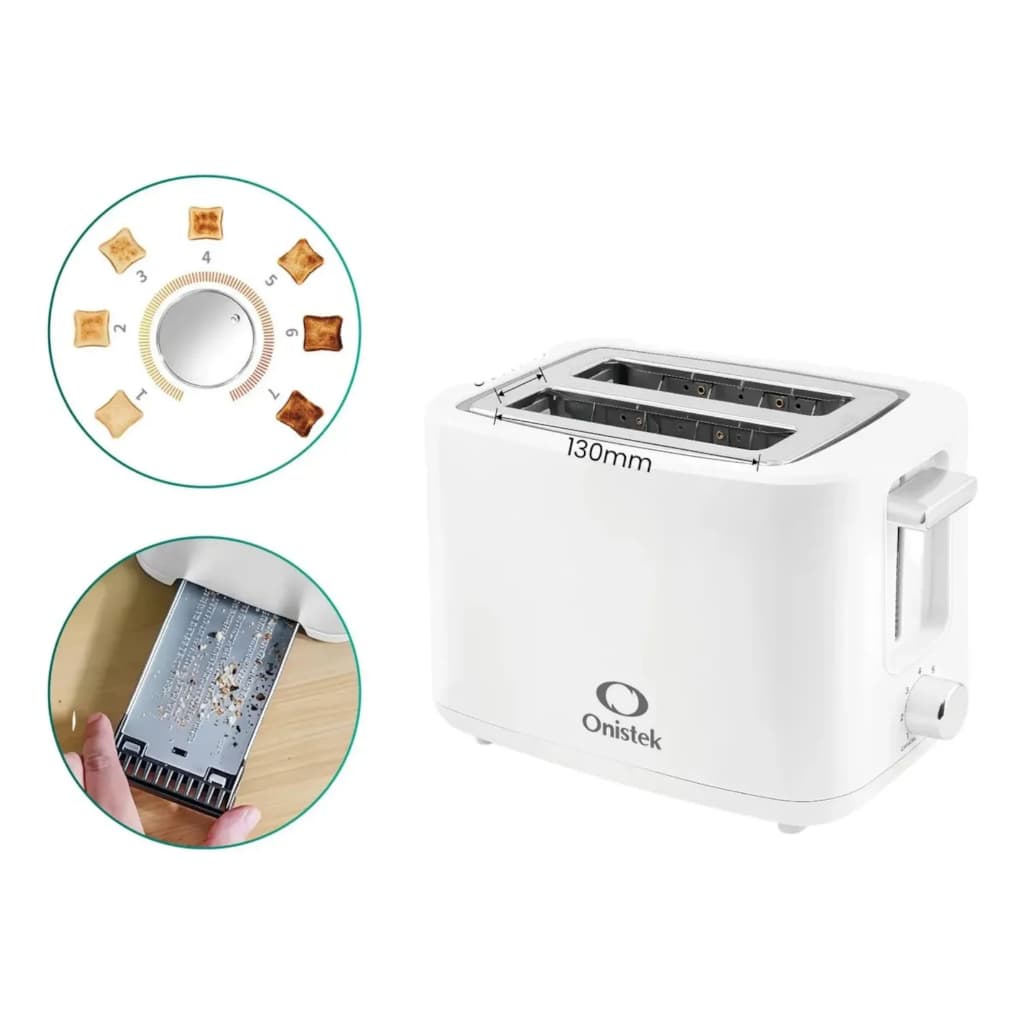 Torradeira Elétrica 650W 7 Níveis de Tostagem 127V Pão Quente Crocante Café da Manhã