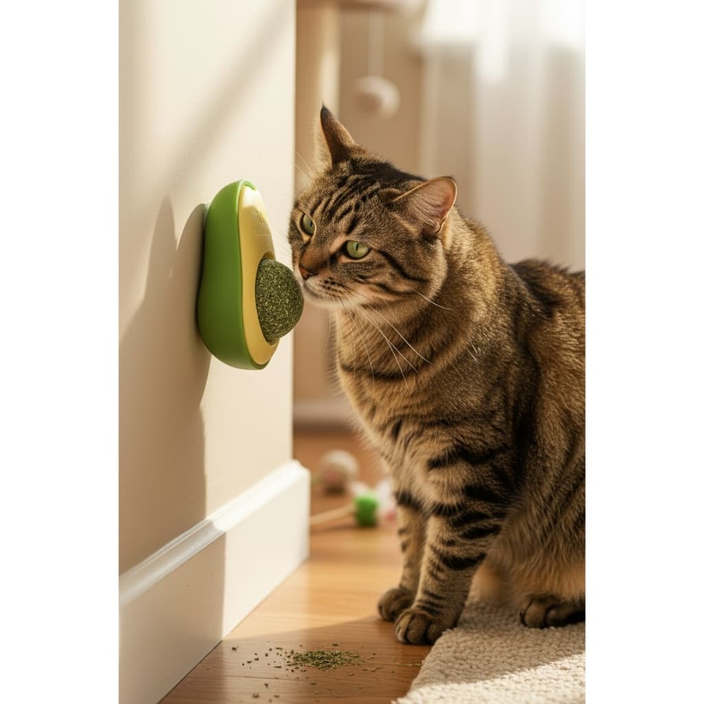 Brinquedo Interativo  Gatos Catnip Abacate Erva Dos Gatos Natural Giratório Estresse Fitoterápico