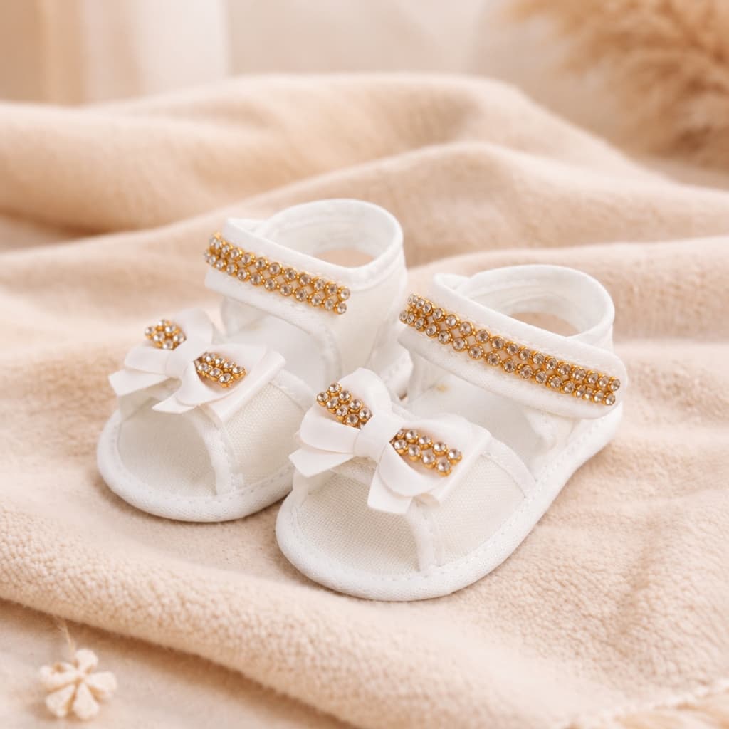 Sapatinho para Bebê RN Menino Menina Respirável Proteção Suave Fácil Vestir Ideal Presente Enxoval