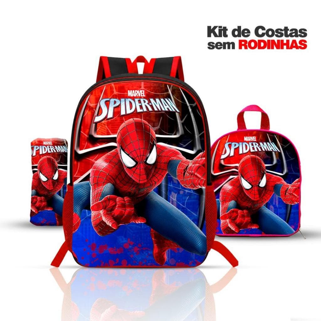 Mochila Escolar Infantil Menino Kit Com Lancheira E Estojo OU SÓ MOCHIL Reforçada