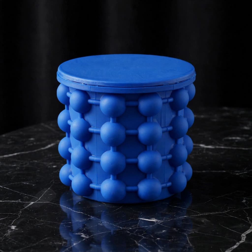 Balde Gelo Silicone Termico Duravel Pratico Mantem Bebidas Geladas