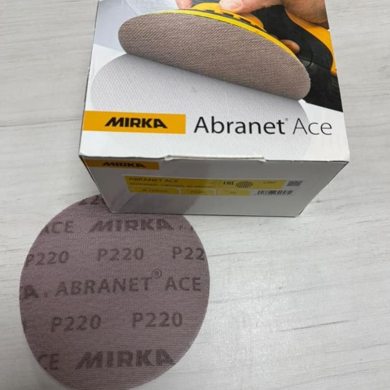 Disco De Lixa Abranet Ace Mirka 150mm Cx 50 Unidades Grão 220