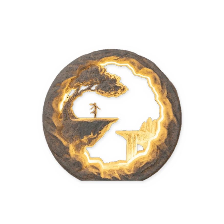 Luminária De Mesa Led Abajur Decorativo Luz Quente Sonhadora