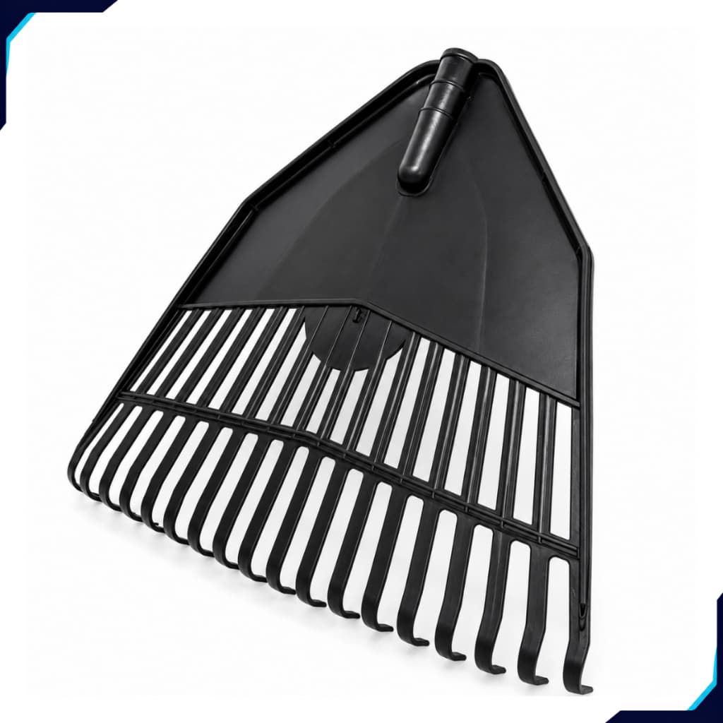 Vassoura Rastelo 18 Dentes Para Jardinagem Plástico Ancinho Leque Sem Cabo Jardim Gramado