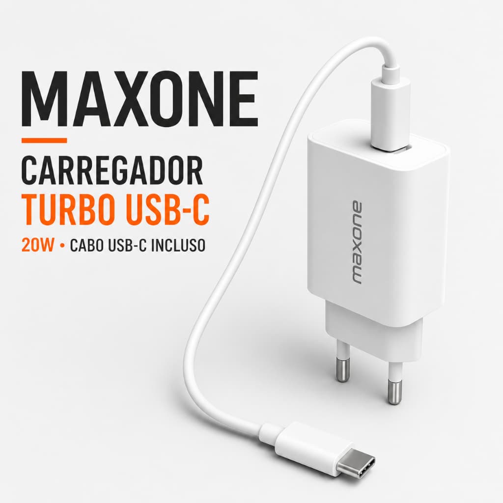 Carregador Turbo 35W iPhone USB C Original Fonte PD Carregador iPhone 15 iPhone 16