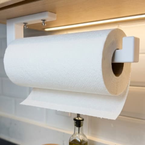 Porta Papel Toalha De Parede Organizador Para Cozinha Suporte Para Rolo Prático Compacto E Funcional