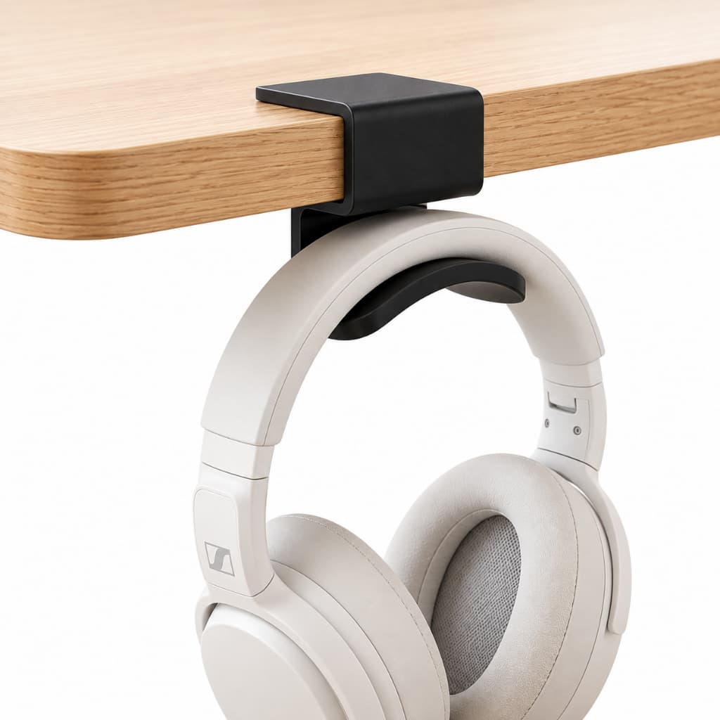 Suporte de Mesa Fone Headset Headphone Com Organizador De Cabos Personalize Varios Modelos