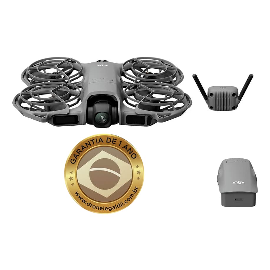 Drone DJI Neo 2 Anatel standard com 1 bateria + Receiver, 1 ano seguro