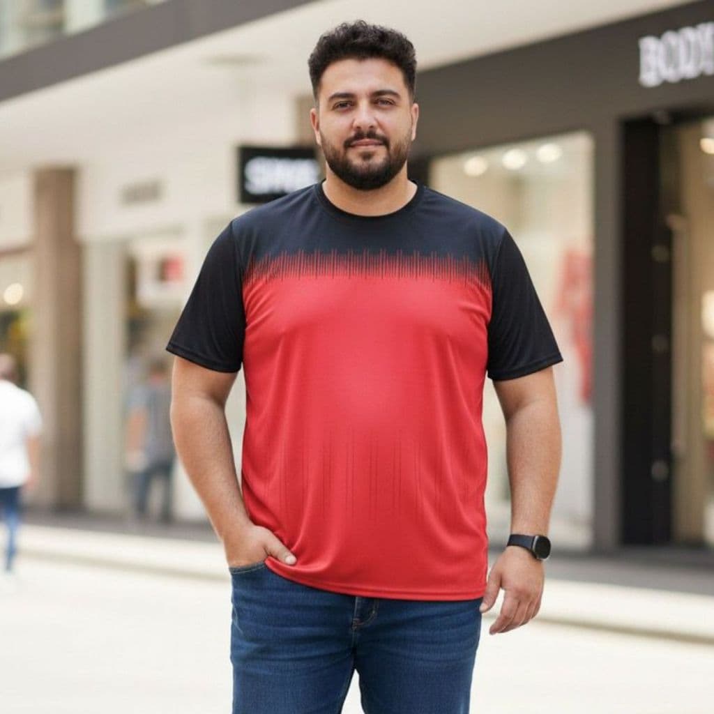 Camiseta/Camisa Dry fit  Masculina Plus G1-G2-G3  Respiravel -Academia Confortável CiclismoTreino