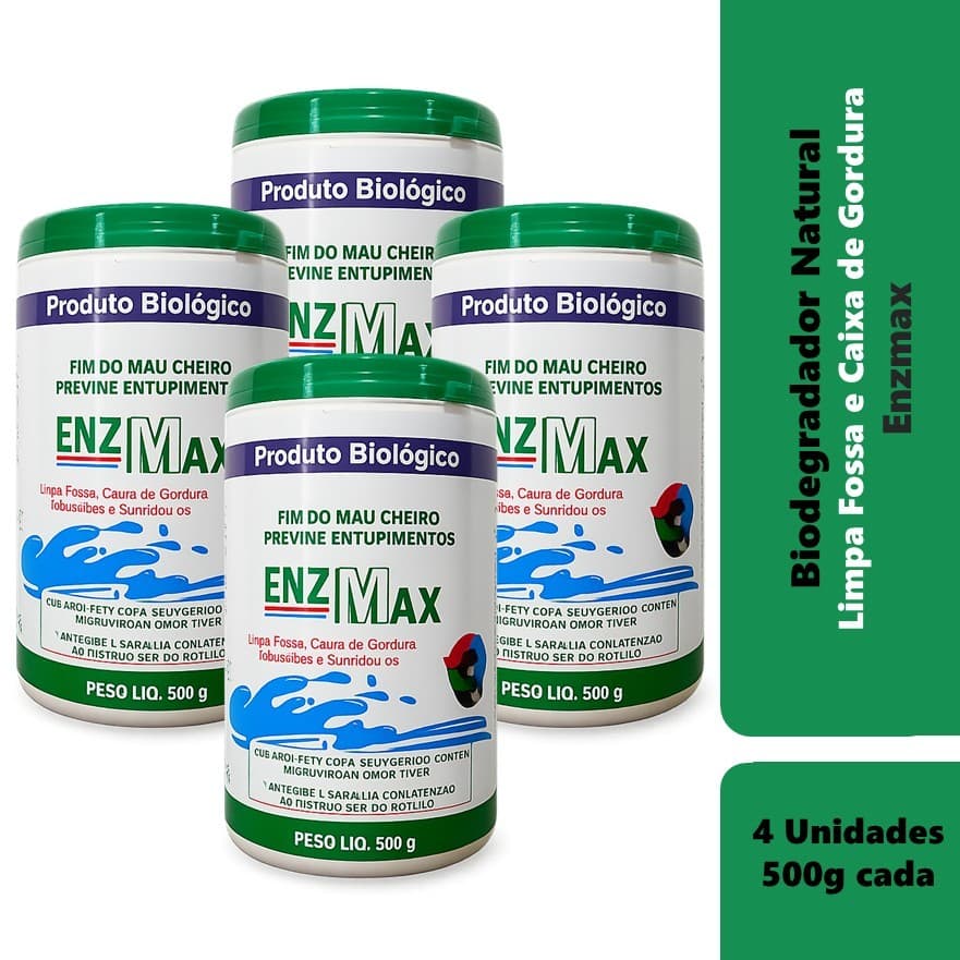 Enzmax Limpa Fossa Séptica E Caixa De Gordura Enzimas 2kg