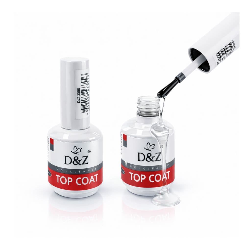 Top Coat Selante D&z Clear Unhas Gel 15ml