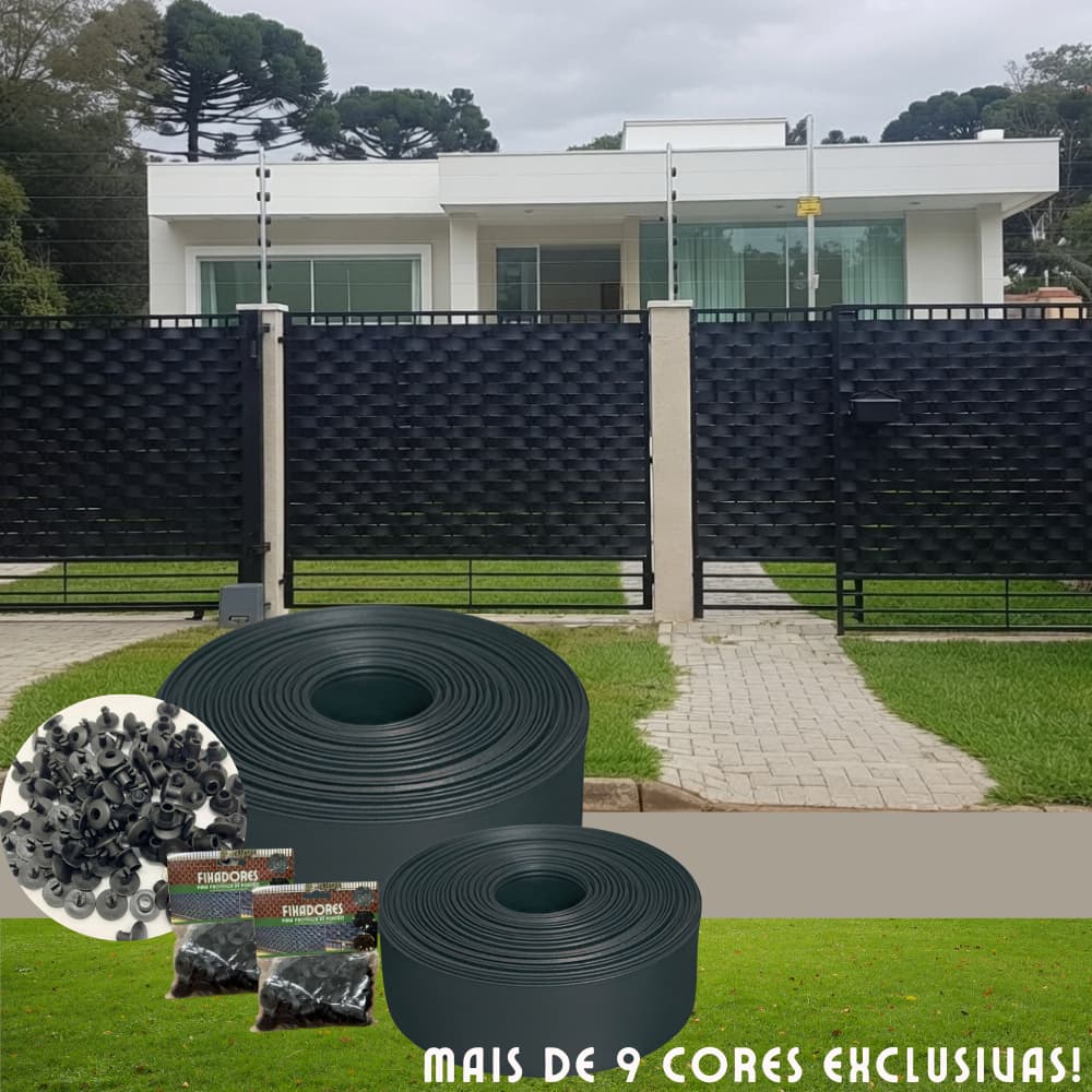 Protetor de Portão de 10cm de altura [Rolo+Fixadores+Aplicador]