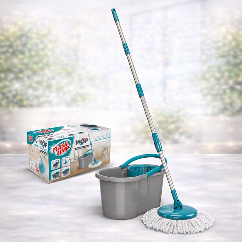 Mop FIT Giratorio, balde com 8 litros, MOP5010 , Flash Limp