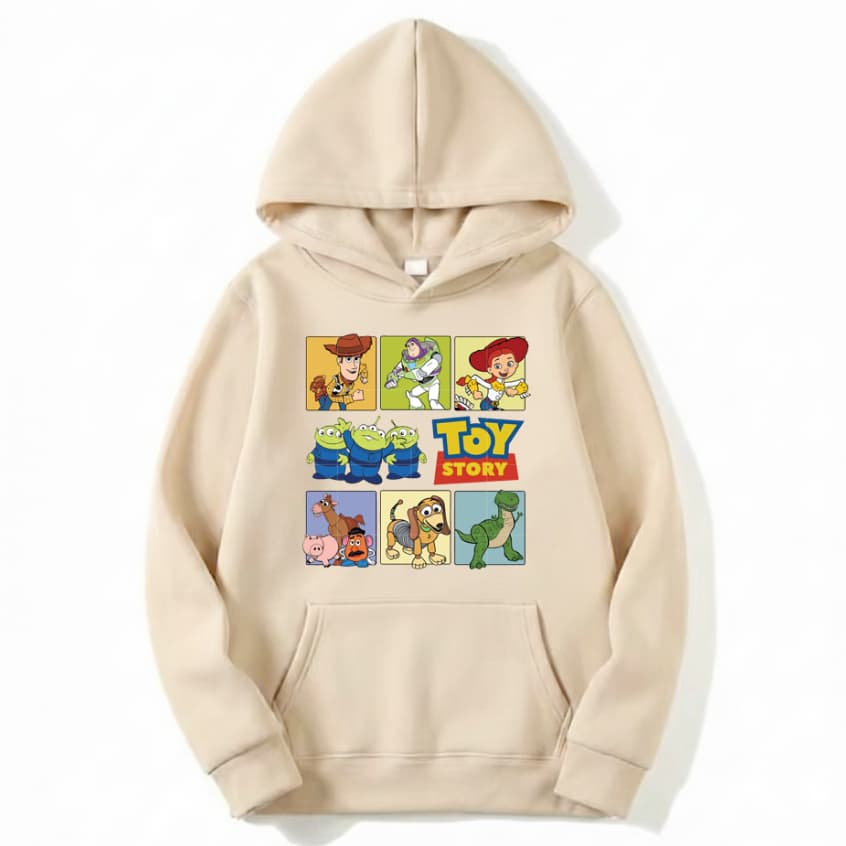 Moletom canguru Infantil e Adulto Toy Story Moletom com capuz Toy Story Personagens Desenho Filme Disney