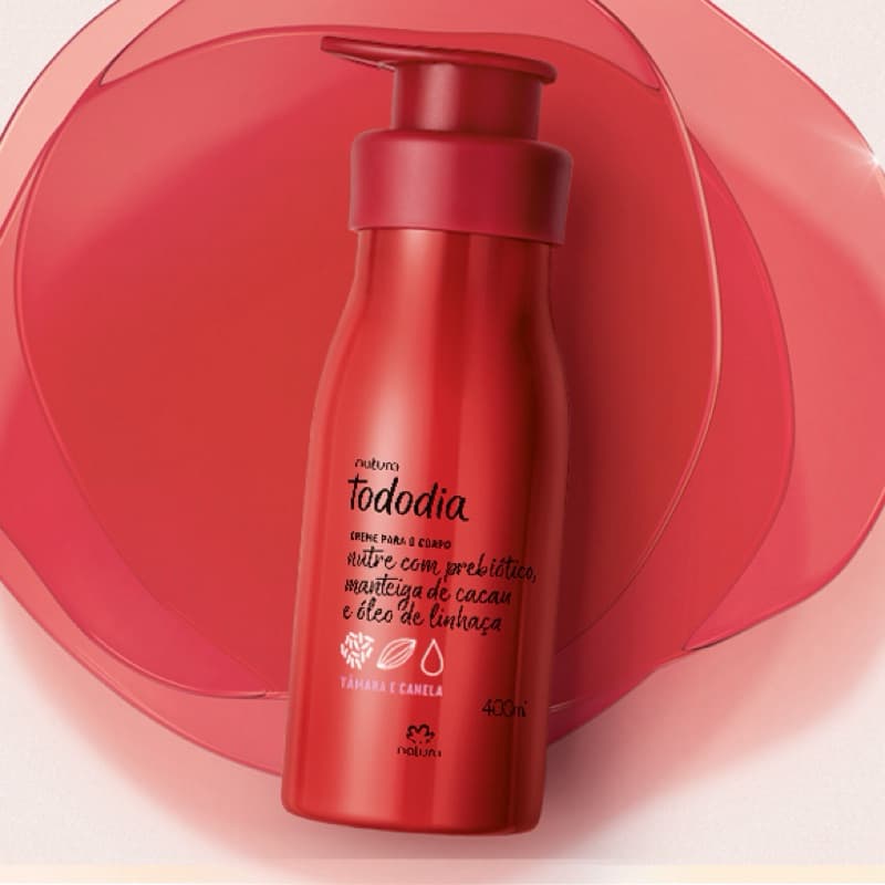 Creme Desodorante Nutritivo para o Corpo Tododia Tâmara e Canela