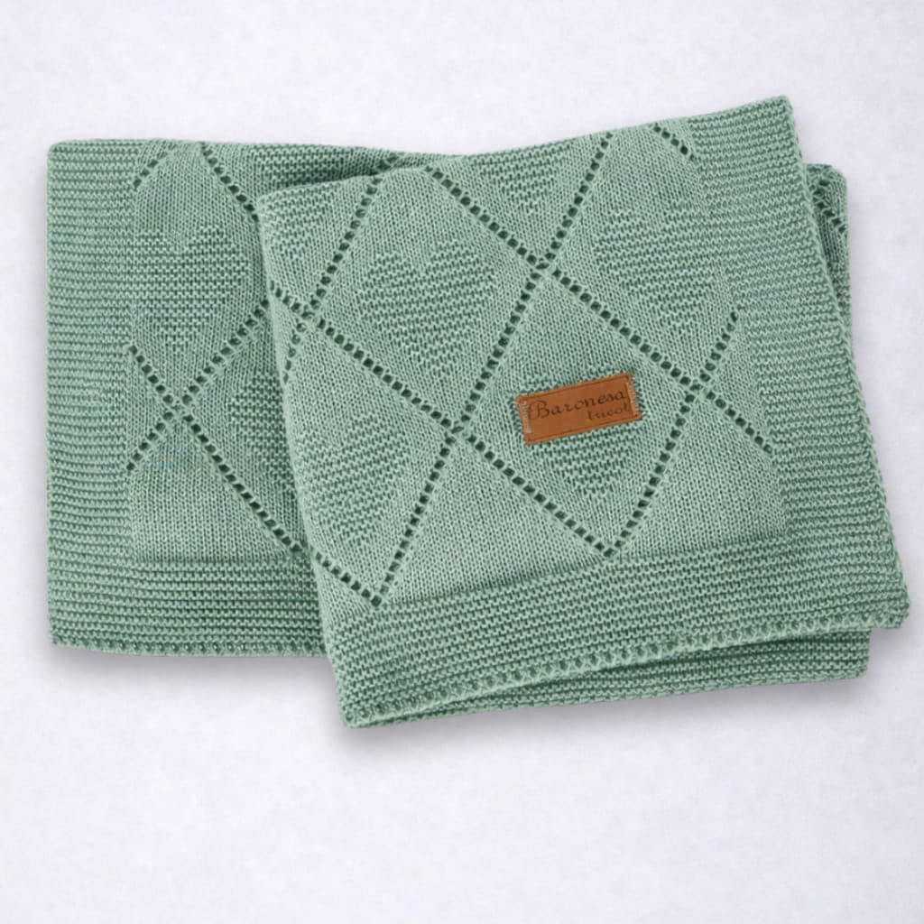 Manta Bebê Tricot  Saída Maternidade Tricô Luxo 7 cores disponíveis