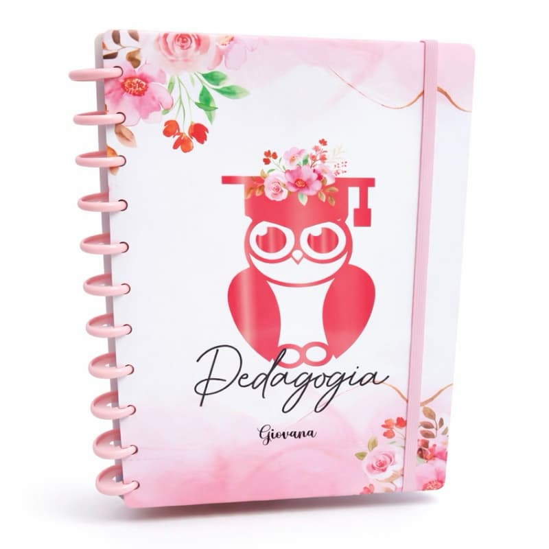 Caderno universitário 10 Matérias Personalizado com Nome
