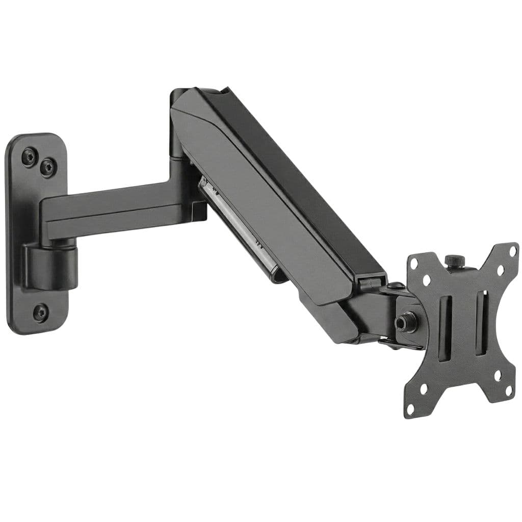 Suporte Articulado De Parede Monitor Tv Pistão A Gás 17 A 35 Altura Ajustável Giro 360°
