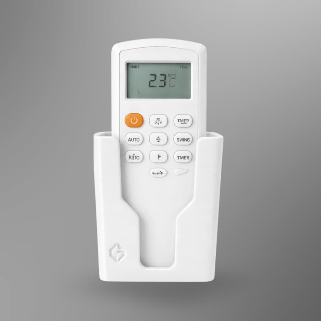 Suporte de Parede para Controle Ar Condicionado Universal Preto Branco Cinza Quarto Sala Escritório
