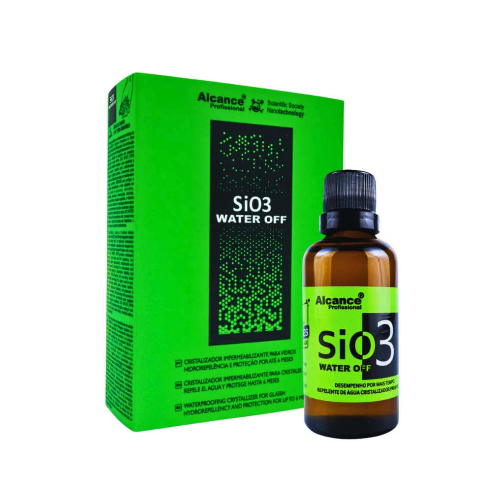 Sio3 Water Off Vitrificador Cristalizador de Vidros 50ml Alcance