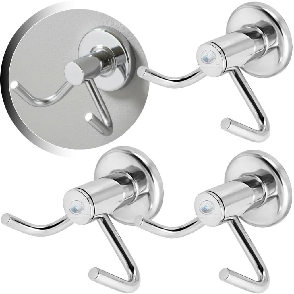 Kit 3 Porta Toalha Duplo Banheiro Inox Alumínio Cabide Suporte Toalha Parede Alta Durabilidade