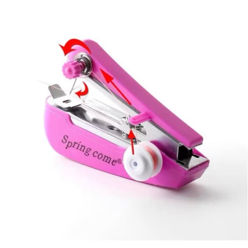 Mini Máquina De Costura Manual Portátil De Mão