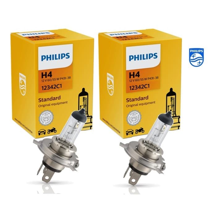 Par de Lâmpadas H4 Philips 12V 60/55W
