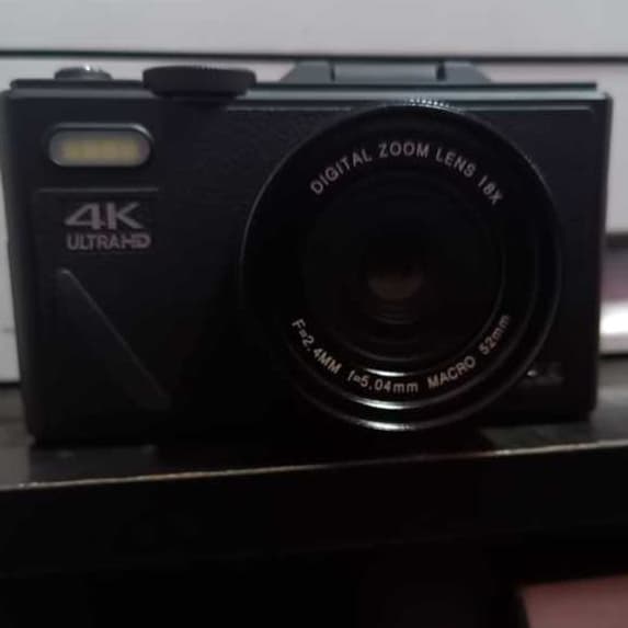 Câmera Digital Preta 4k Hd 75mp Uhd 18xaf Autofocus 3