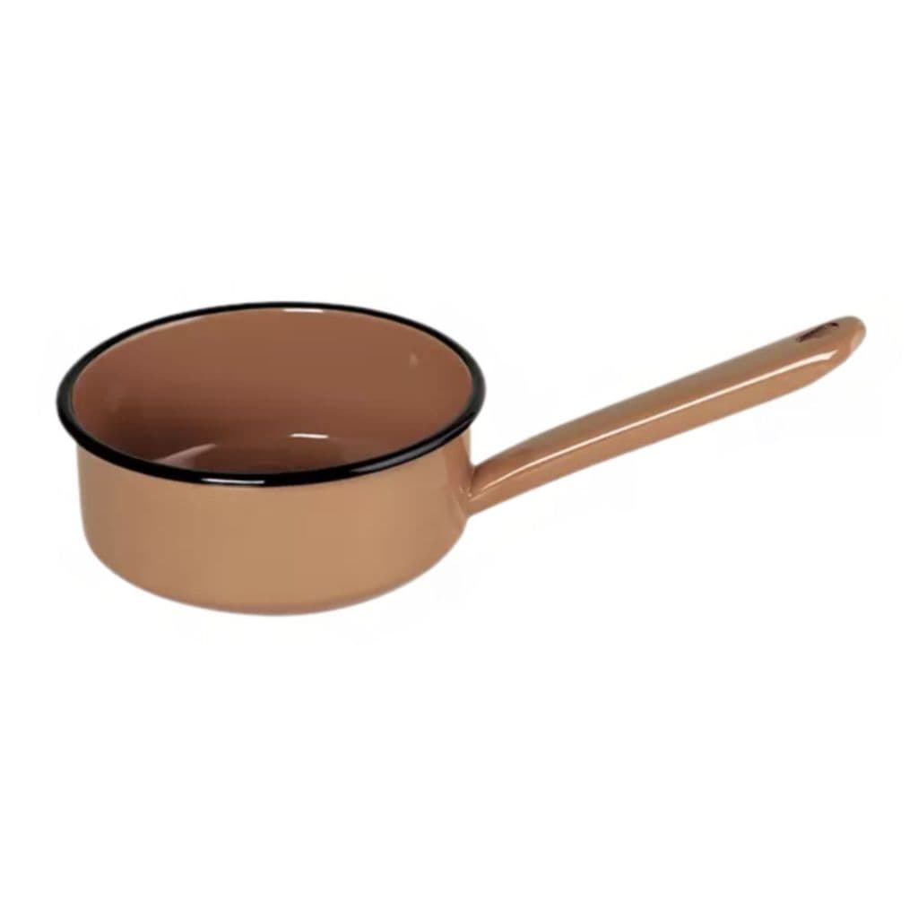 Panela Papeiro Esmaltada Indução, Gás, Á Lenha Marrom 1,1l