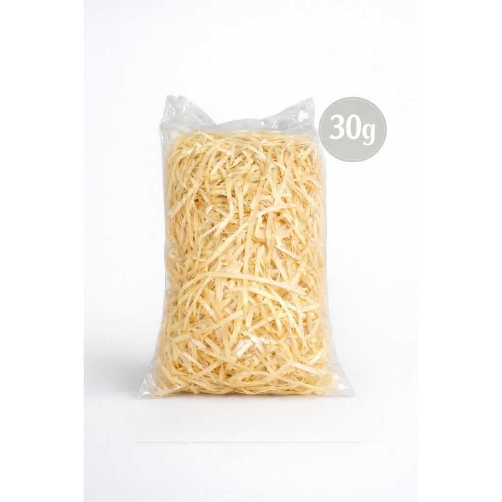 Palha Natural de Madeira de 30g Decorativa para Cestas e Artesanatos