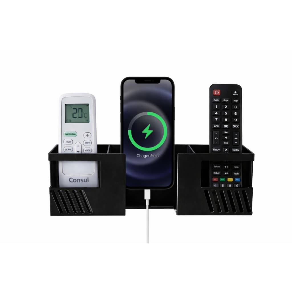 Suporte De Parede Porta Celular E Controle Remoto Universal ar tv ventilador 3D Print